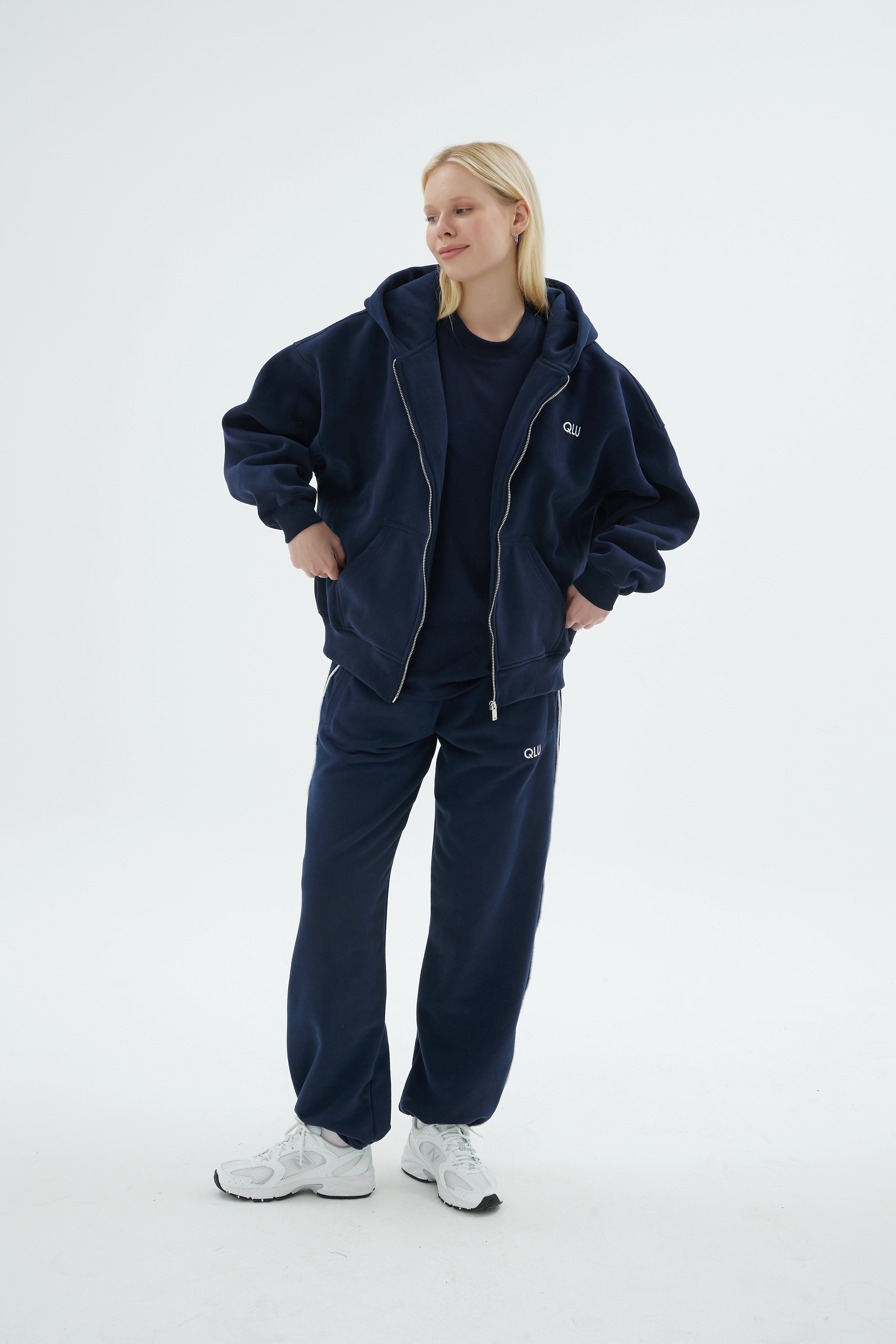 Rise Collection Kadın Zip Jacket – Dark Blue