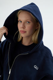 Rise Collection Kadın Zip Jacket – Dark Blue