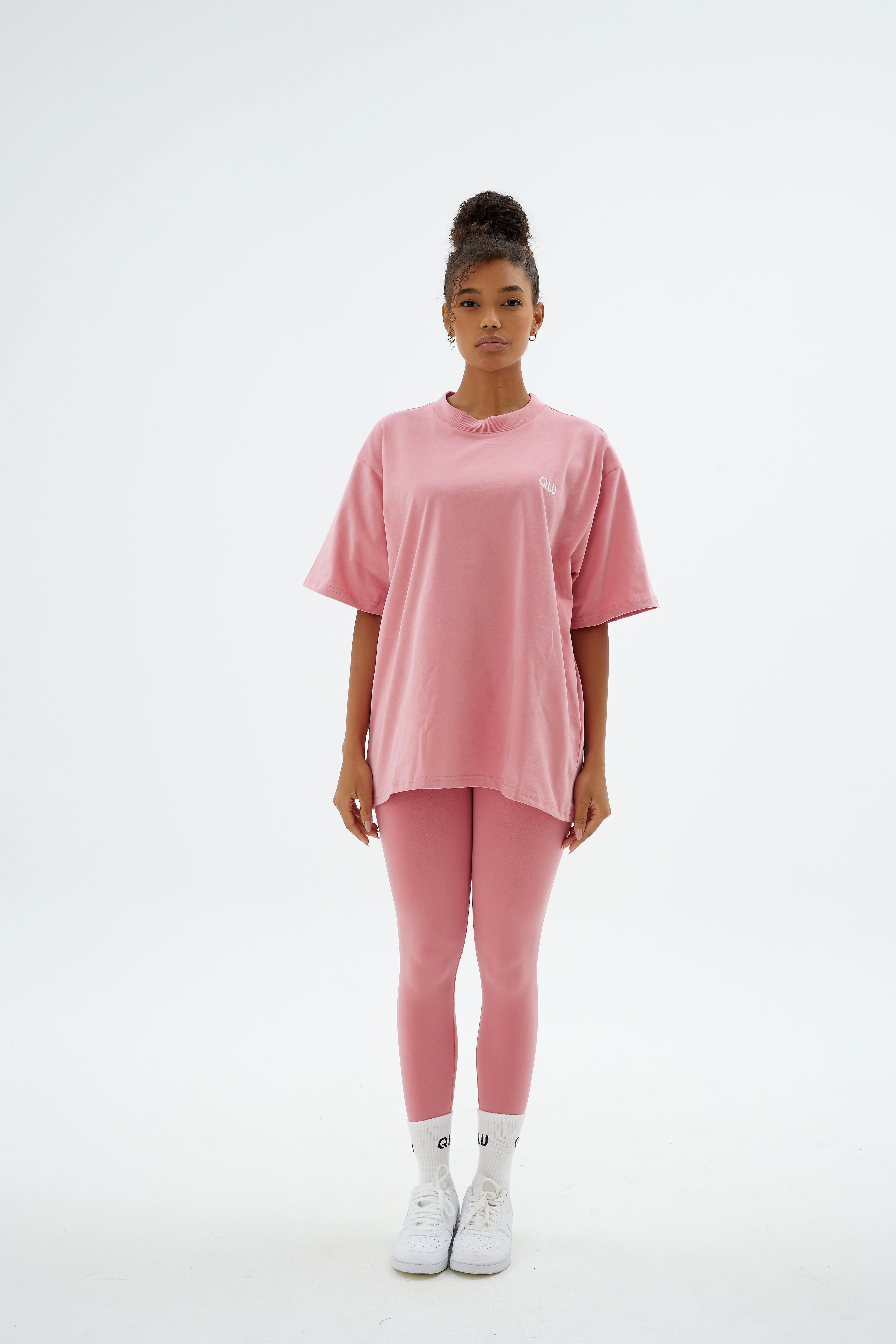 Rise Collection Kadın Combed T-Shirt – Bare Pink