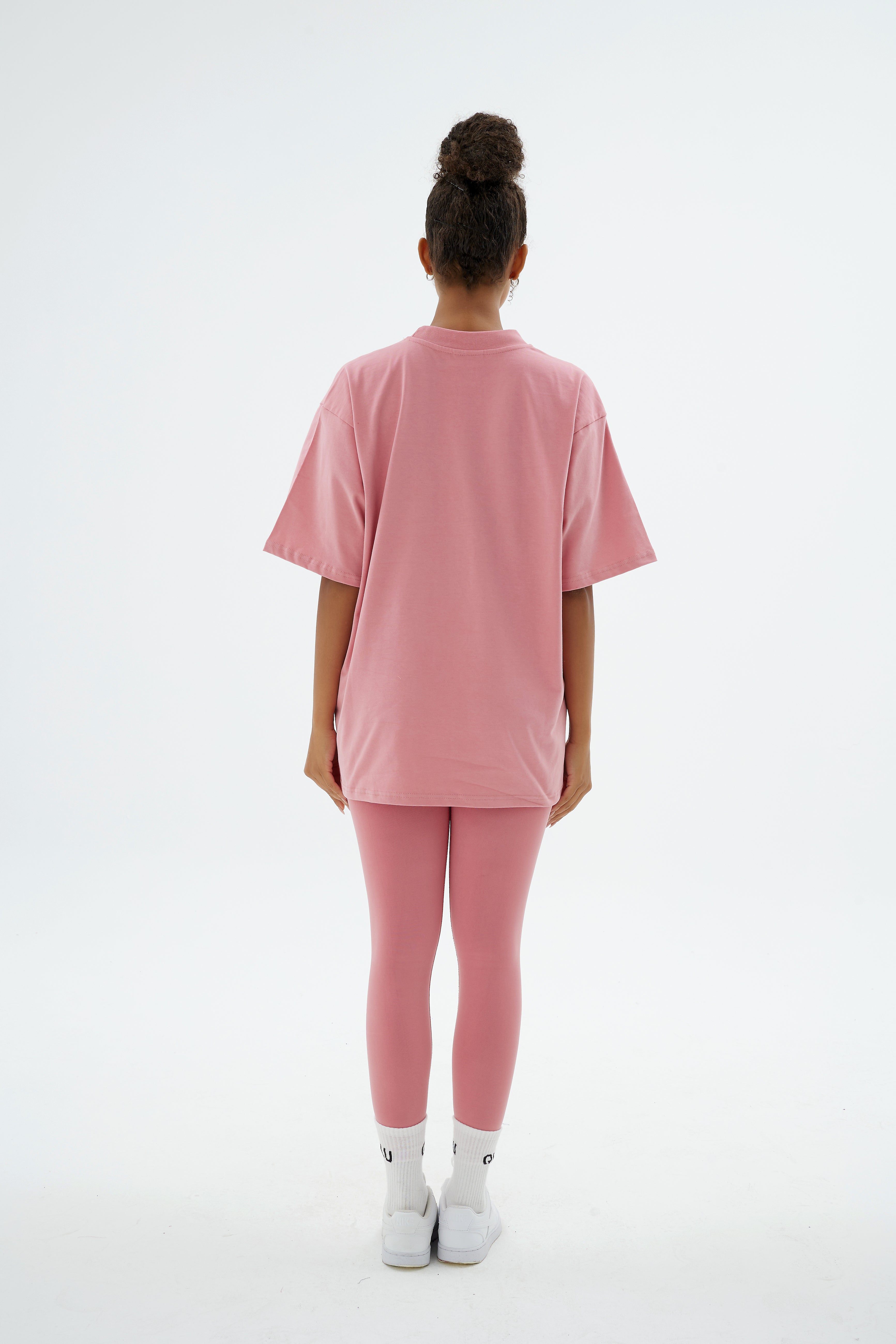 Rise Collection Kadın Combed T-Shirt – Bare Pink
