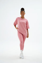 Rise Collection Kadın Combed T-Shirt – Bare Pink