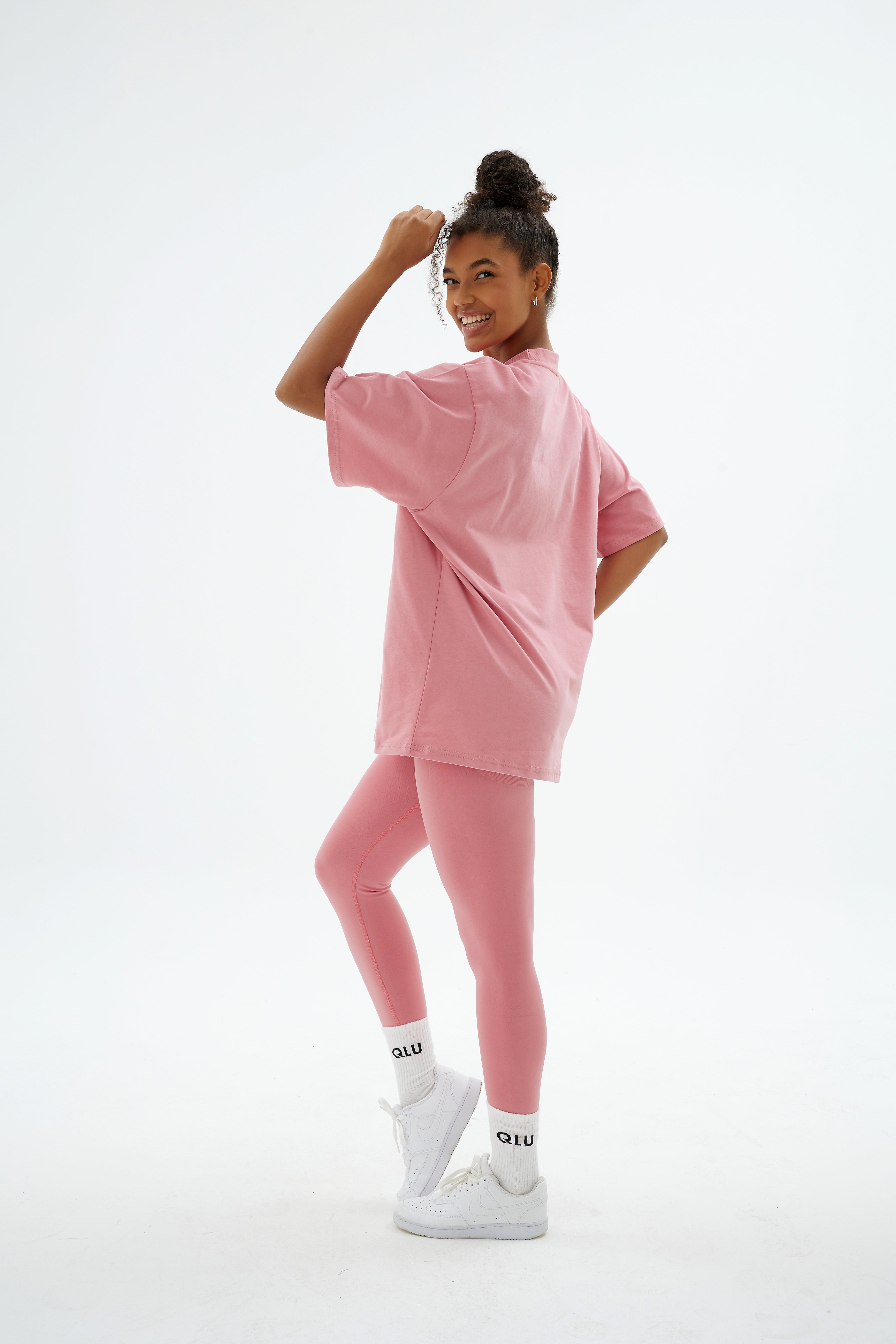 Rise Collection Kadın Combed T-Shirt – Bare Pink