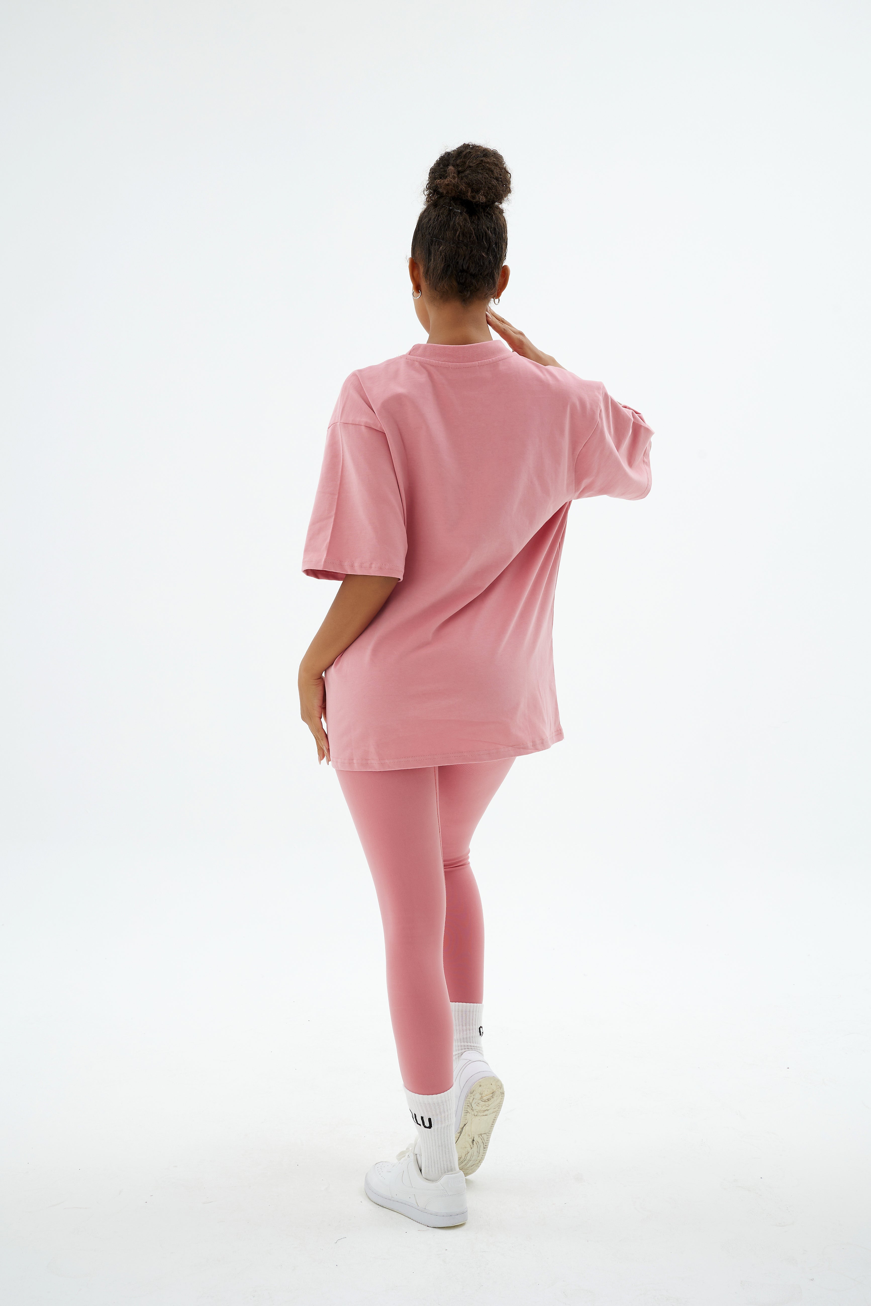 Rise Collection Kadın Combed T-Shirt – Bare Pink