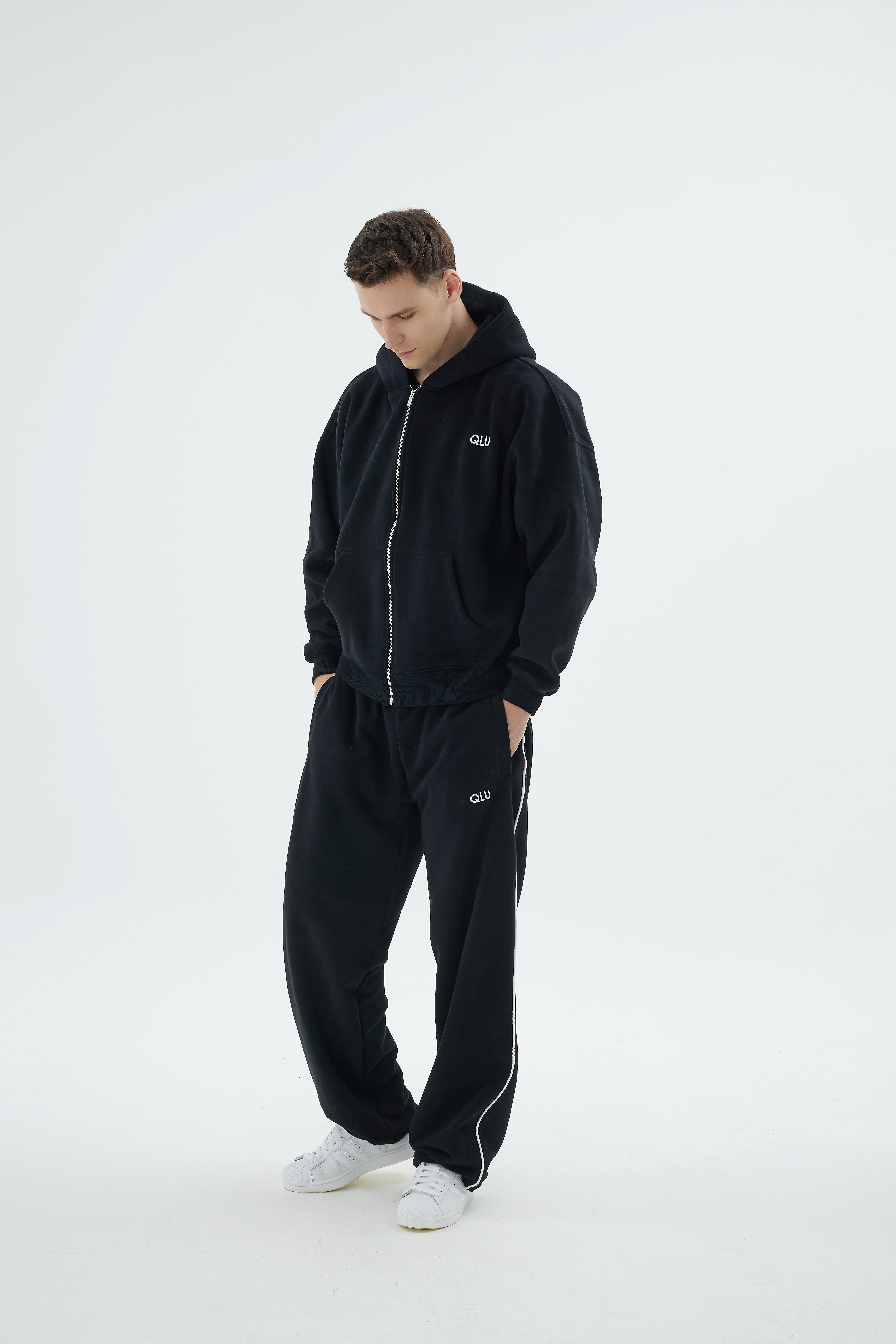 Rise Collection Erkek Zip Jacket – True Black