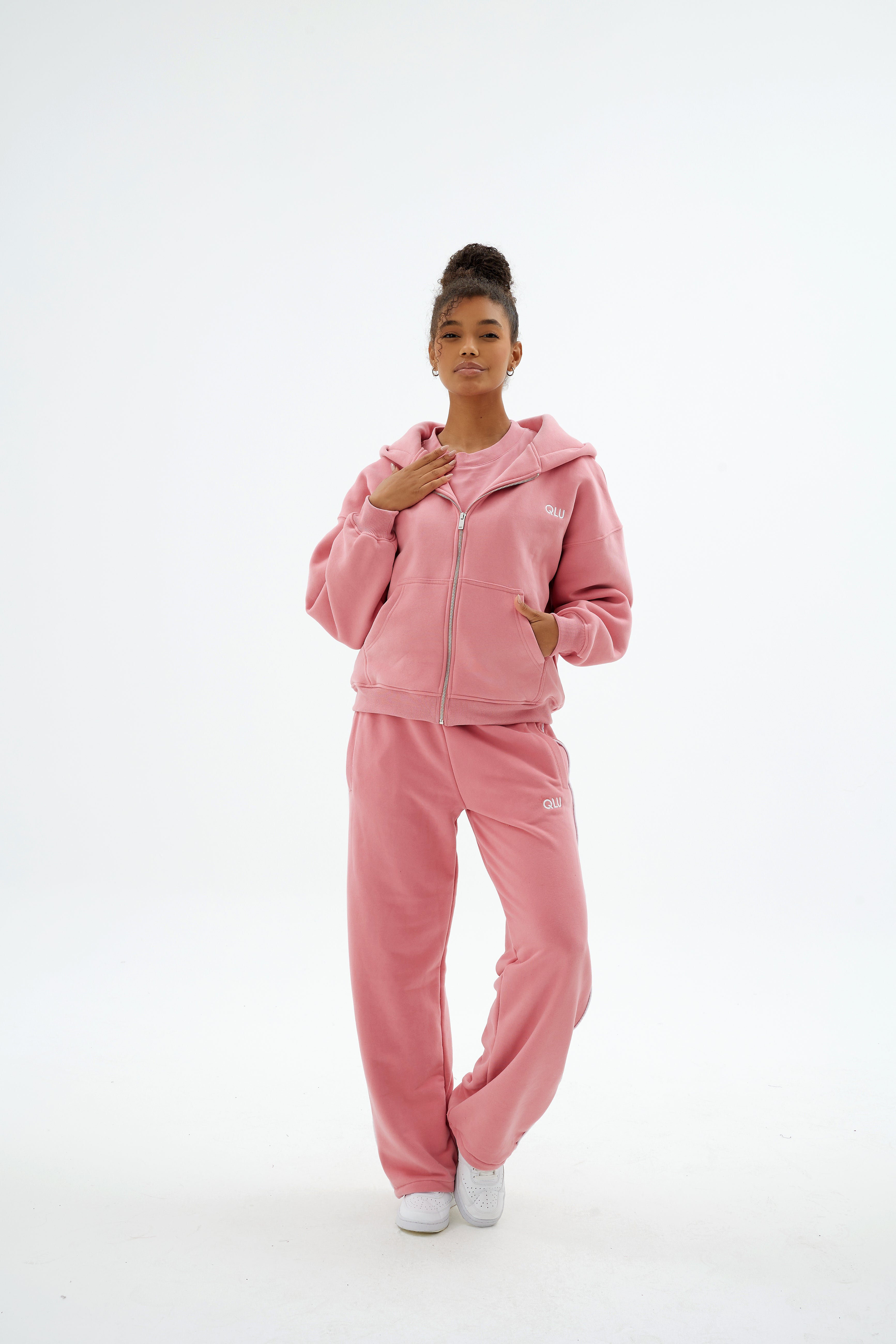 Rise Collection Kadın Zip Jacket – Bare Pink