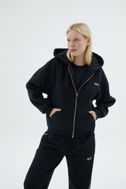 Rise Collection Kadın Zip Jacket – True Black