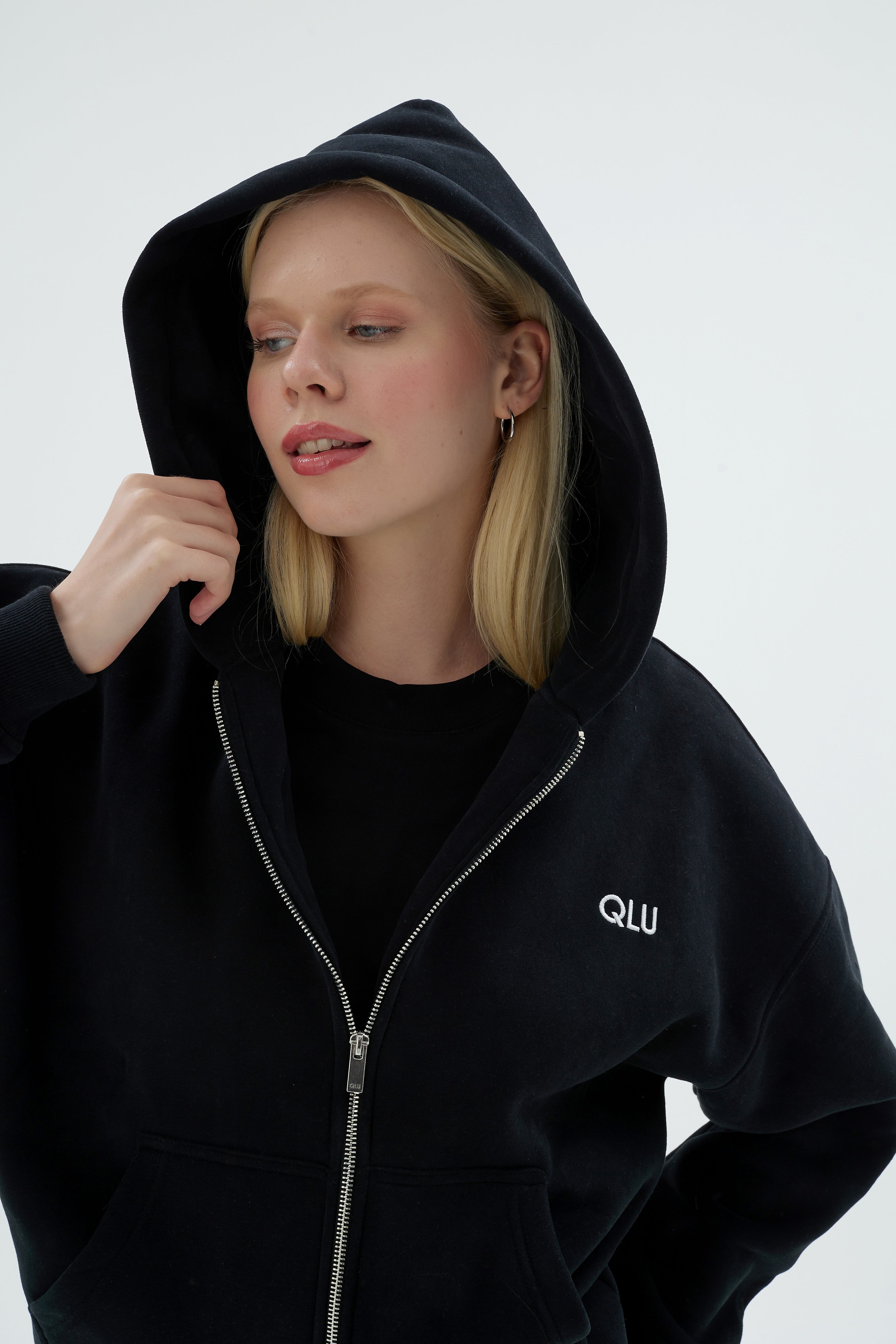 Rise Collection Kadın Zip Jacket – True Black