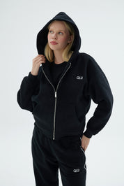 Rise Collection Kadın Zip Jacket – True Black