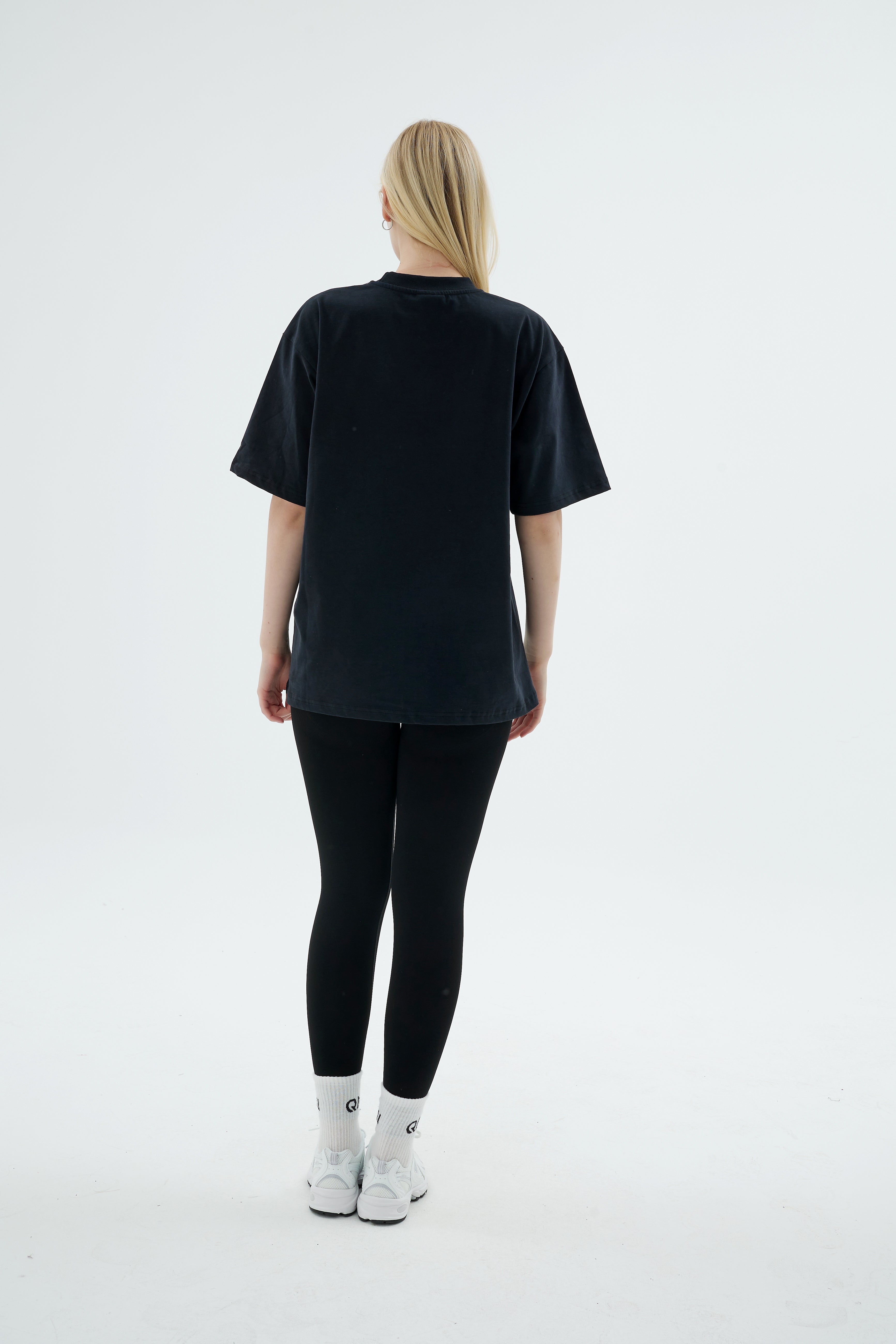 Rise Collection Kadın Combed T-Shirt – True Black