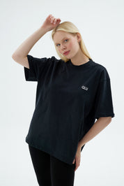 Rise Collection Kadın Combed T-Shirt – True Black