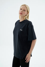 Rise Collection Kadın Combed T-Shirt – True Black