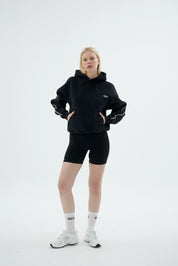 Rise Collection Kadın Line Hoodie – True Black