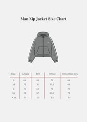 Rise Collection Erkek Zip Jacket – Coal Grey