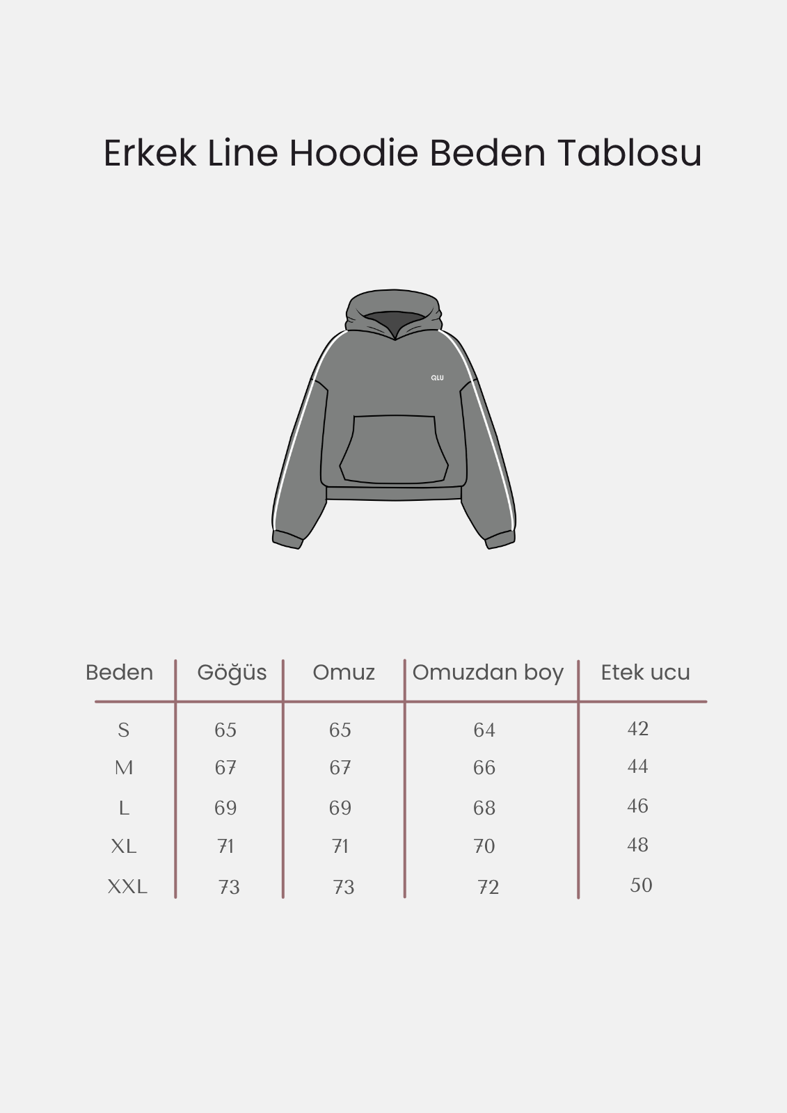 Rise Collection Erkek Line Hoodie – True Black