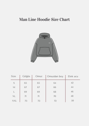 Rise Collection Erkek Line Hoodie – Velvet Red
