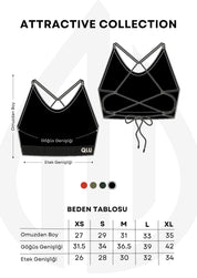 Qlu Attractive Collection Женский Бесшовный/Безшовный Спортивный Бра с Завязками на Спине
