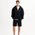 Qlu Infinity Collection Unisex Oversize Hırka - Siyah