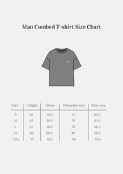 Rise Collection Erkek Combed T-Shirt – Dark Blue