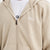 Qlu Infinity Collection Unisex Oversize Hırka - Vizon