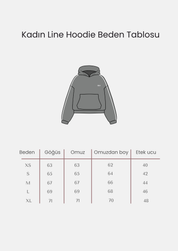 Rise Collection Kadın Line Hoodie – True Black