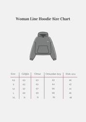 Rise Collection Kadın Line Hoodie – Dark Blue