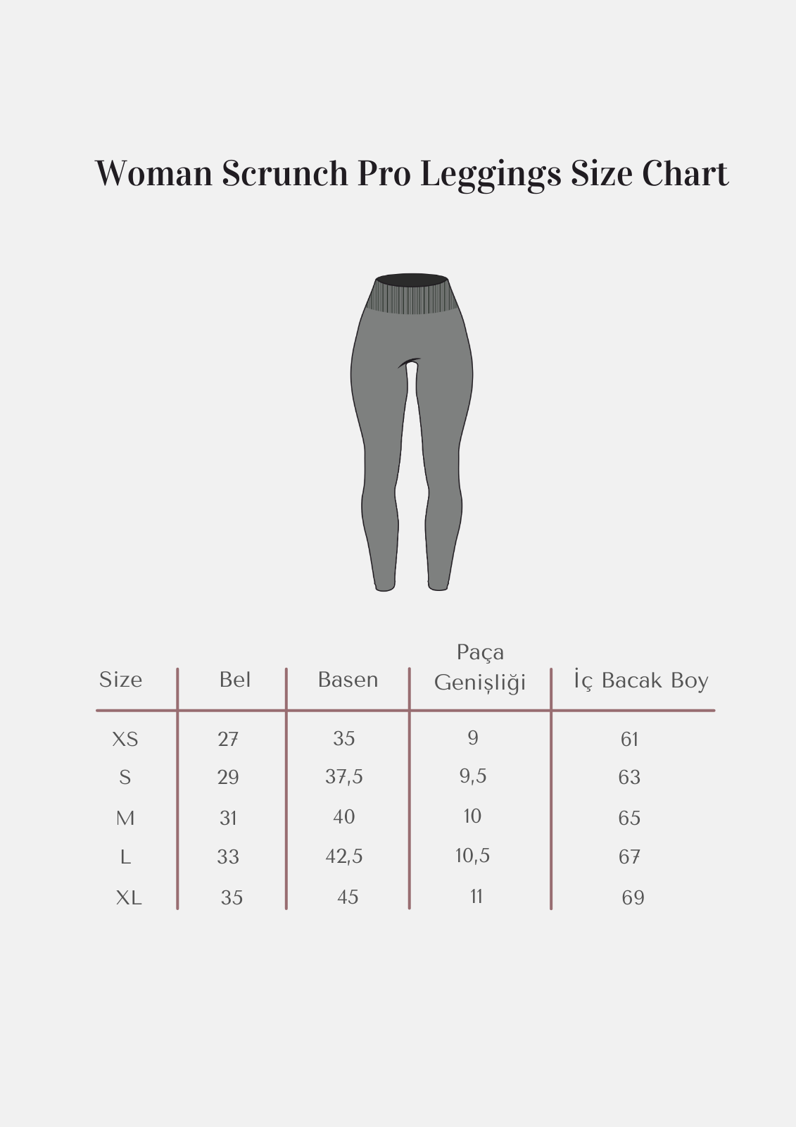 Rise Scrunch Pro Tayt - Coal Grey