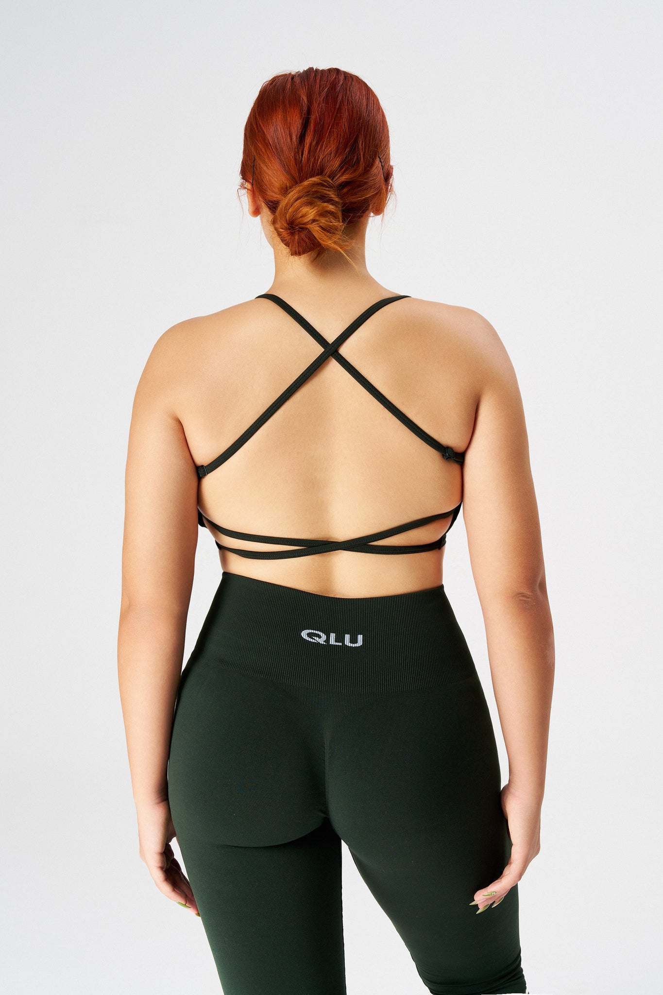 Qlu Attractive Collection Kadın Seamless/Dikişsiz Ayarlanılabilir İpli Bra/Spor Sütyen